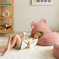 Wigiwama Teddy Bear Beanbag Chair / Zitzak - 70x60x42cm - Guava Pink