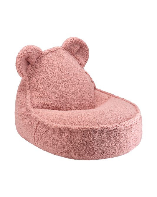 Wigiwama Teddy Bear Beanbag Chair / Zitzak - 70x60x42cm - Guava Pink