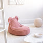 Wigiwama Teddy Bear Beanbag Chair / Zitzak - 70x60x42cm - Guava Pink