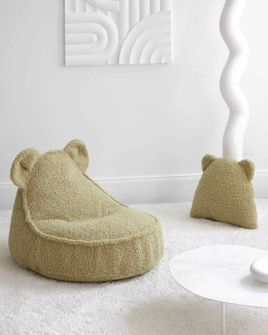 Wigiwama Teddy Bear Beanbag Chair / Zitzak - 70x60x42cm - Matcha