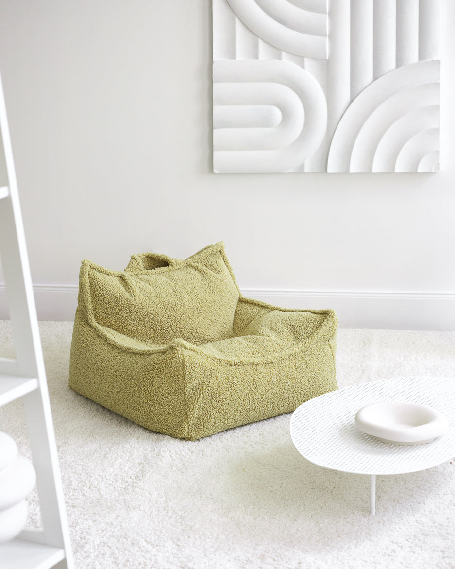 Wigiwama Teddy Beanbag Stuhl / Beanbag - 80x70x50 cm - Matcha