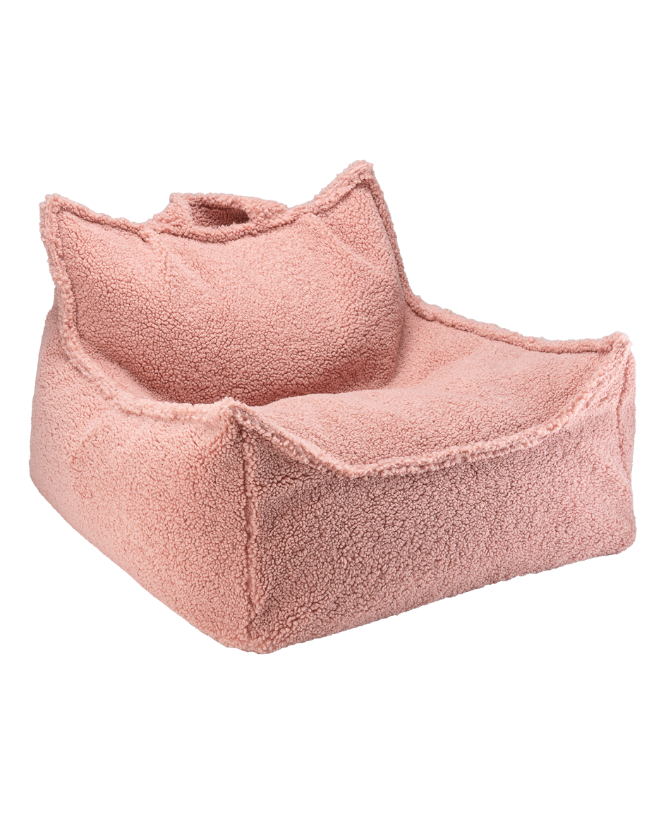 Wigiwama Teddy Pouf / Pouf - 80x70x50cm - Biscuit