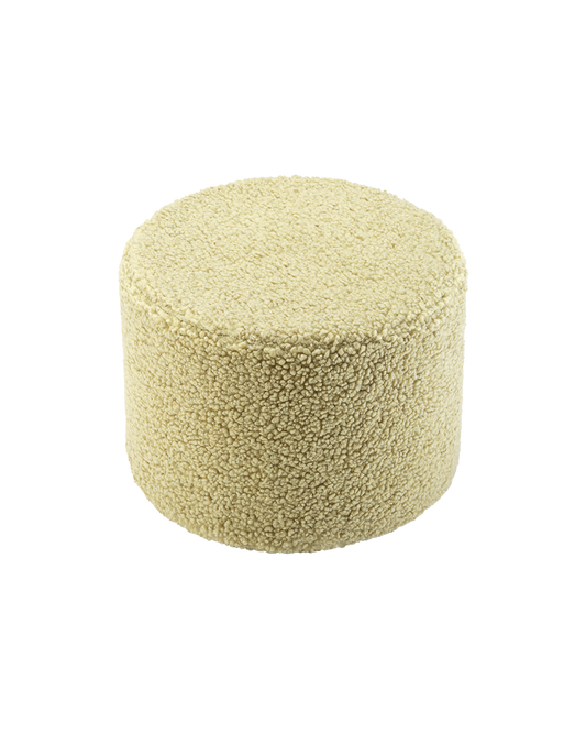 Wigiwama Teddy Pouffe / Poef - Ø40x25cm - Matcha