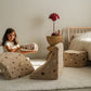 Wigiwama Teddy Moon Chair / Fauteuil - 80x65x55cm - Terrazzo Sand