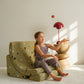 Wigiwama Teddy Moon Chair / Fauteuil - 80x65x55cm - Terrazzo Moss