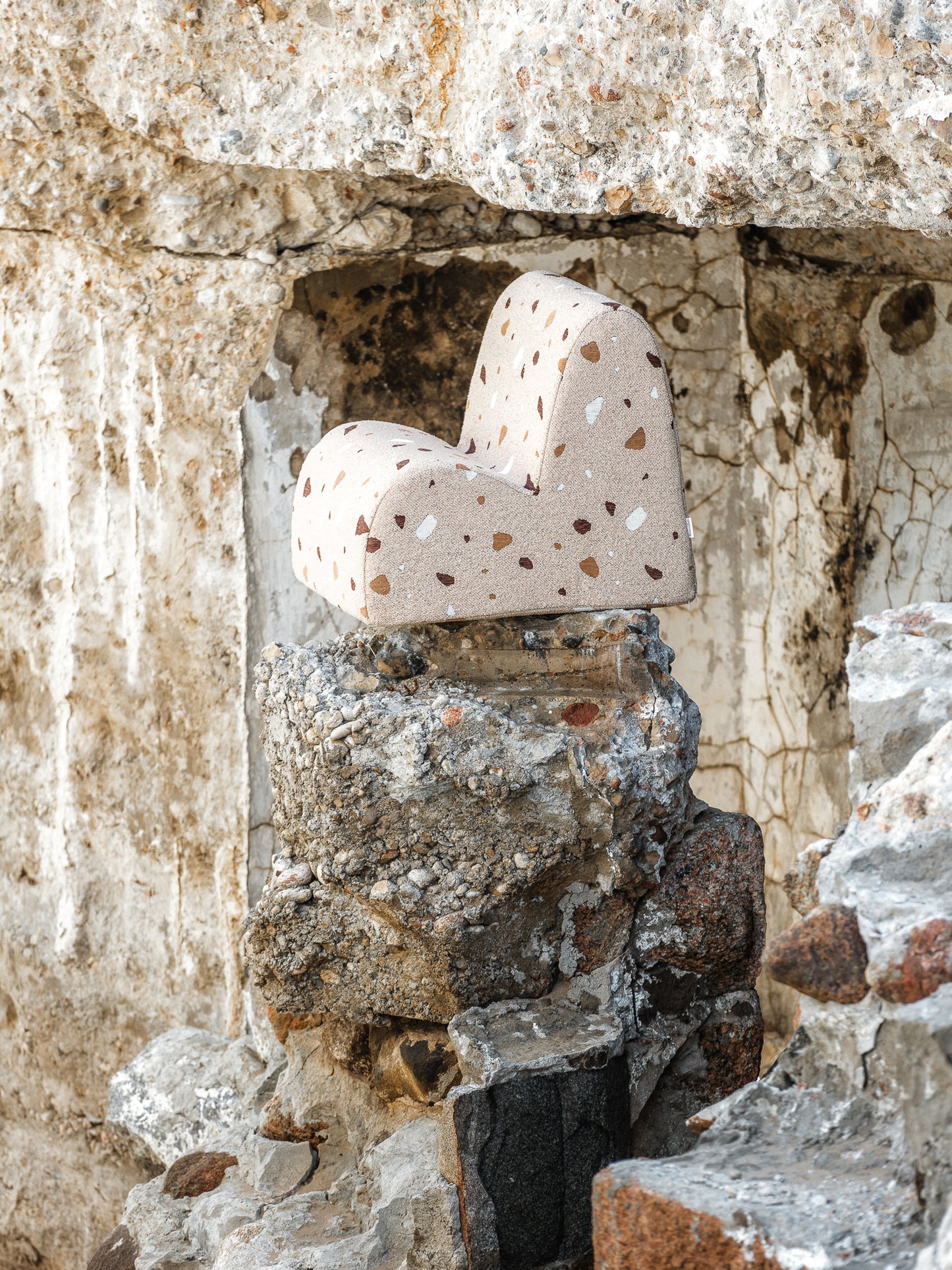 Wigiwama Teddy Cloud Chair / Fauteuil - 60x50x50cm - Terrazzo Sand