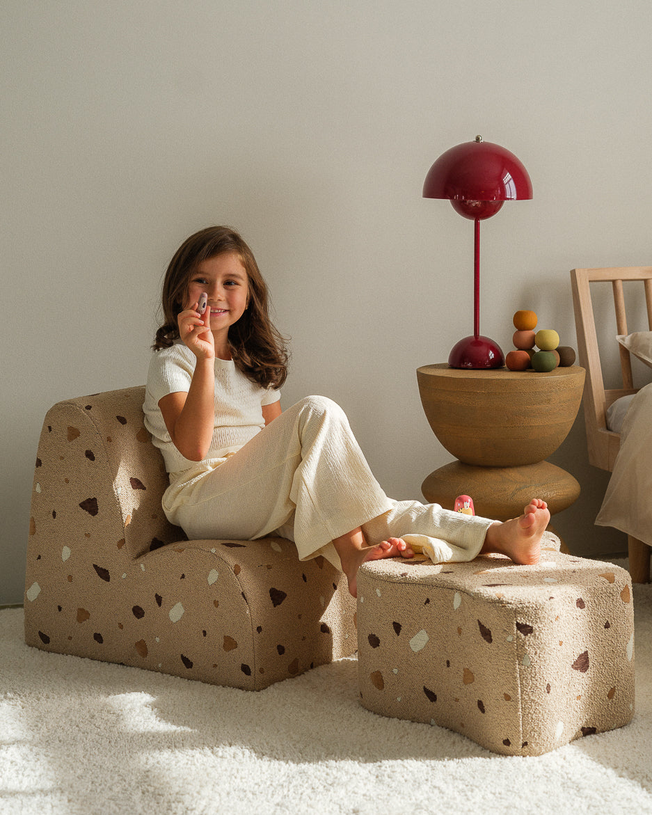 Wigiwama Teddy Cloud Chair / Fauteuil - 60x50x50cm - Terrazzo Sand