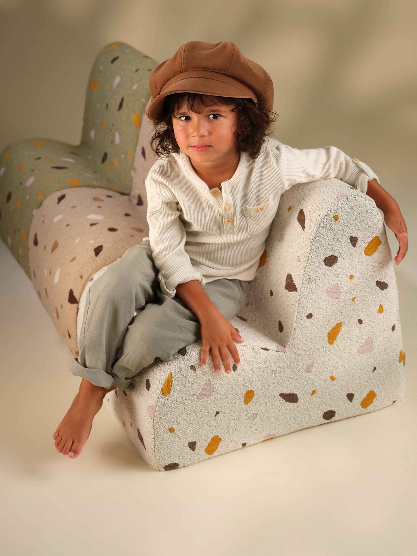 Wigiwama Teddy Cloud Chair / Fauteuil - 60x50x50cm - Terrazzo Sand