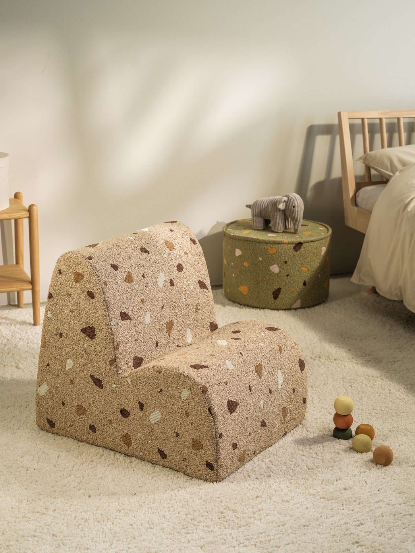 Wigiwama Teddy Cloud Chair / Fauteuil - 60x50x50cm - Terrazzo Sand