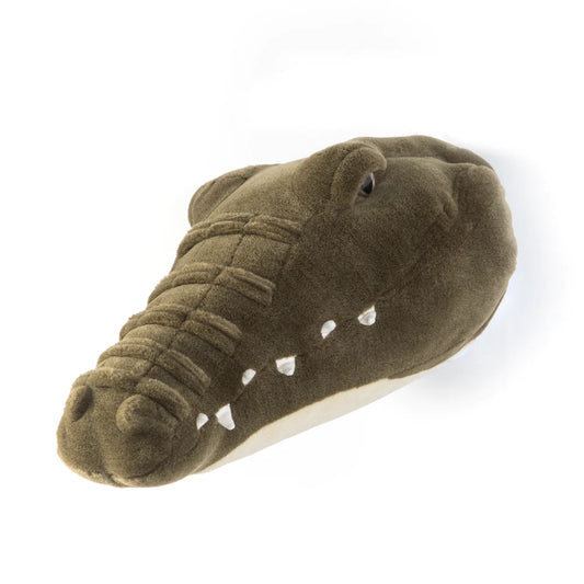 Wild &amp; Soft Frank animal head plush wall decoration - Crocodile