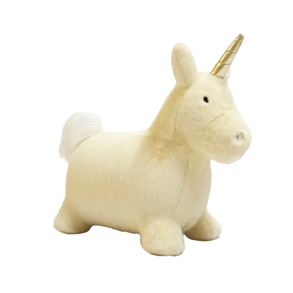 Licorne Gonflante Douce Wild & Soft - 62xH42cm - Blanc