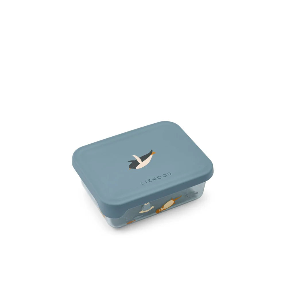 Liewood Ako Tritan Snackdoos - 13x10x5cm - Arctic Sea/Ocean View