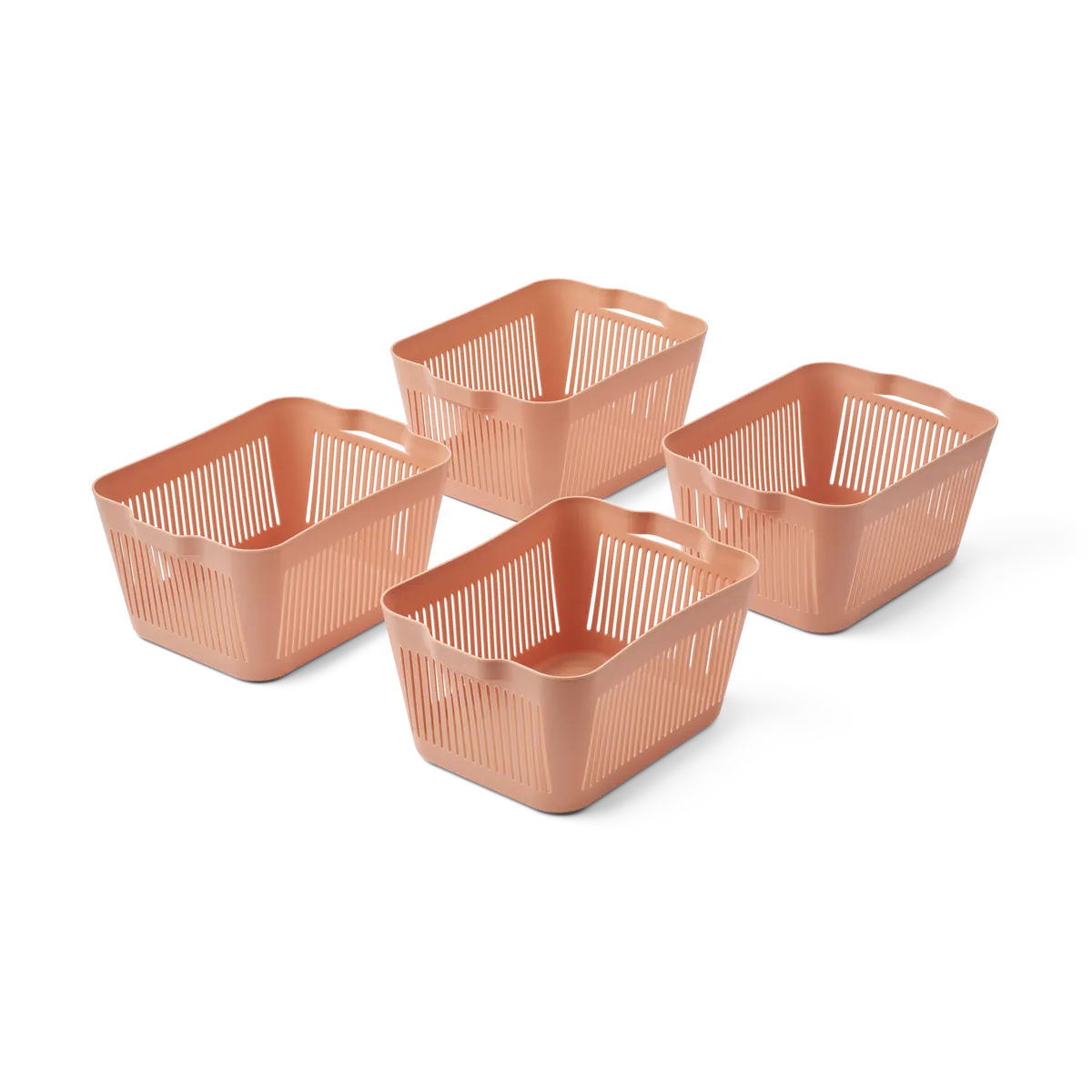 Panier de rangement / rangement Liewood Makeeva - Petit - 4 pièces - Rose Toscane