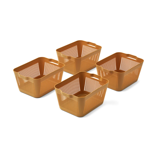 Liewood Makeeva storage basket / storage - Small - 4 pieces - Golden caramel
