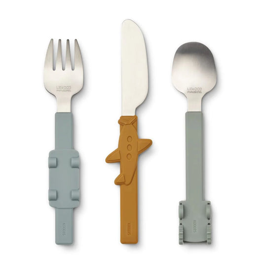 Liewood Tove Junior cutlery - Cutlery set - Blue fog