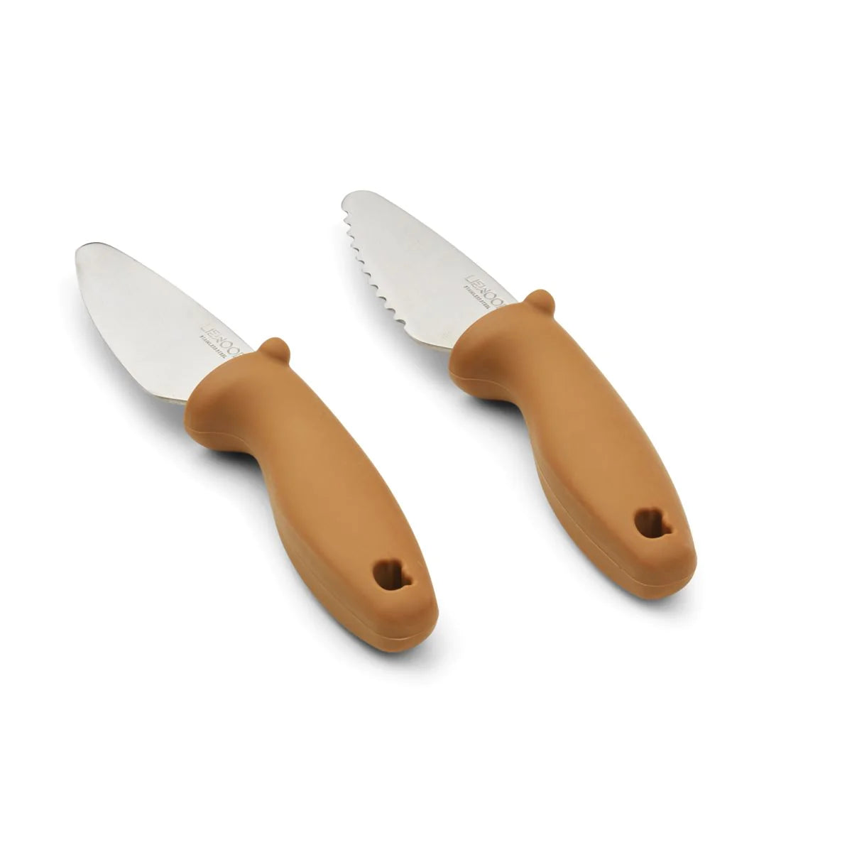 Liewood Perry Cutting knife set - 2 Pieces - Caramel gold