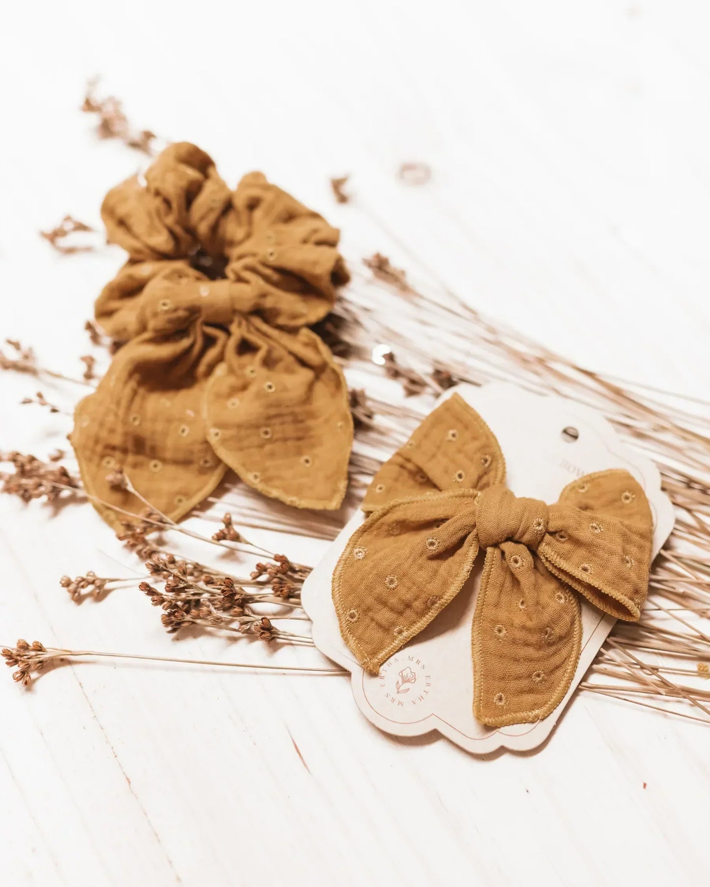 Barrette à cheveux Mrs Ertha Fable avec nœud - Taupe