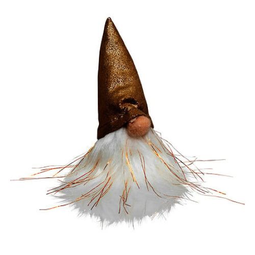 Fééric Lights and Christmas Kerst Verlichte Kabouter - Ø6cmxH13cm - Goud