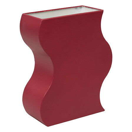 Atmosphera Chéri Gietijzeren vaas - 21x8x25cm - Rood