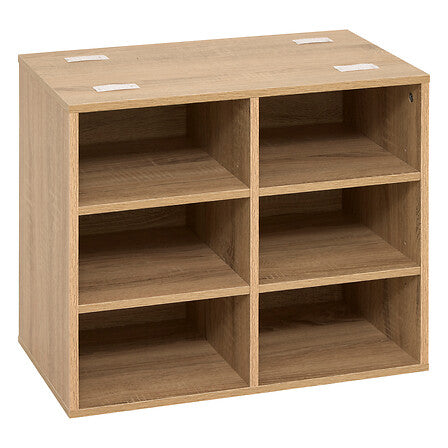 5Five Bank - Étagère à chaussures - Armoire porte-manteau en bambou - Crochets doubles - Équipement de stockage