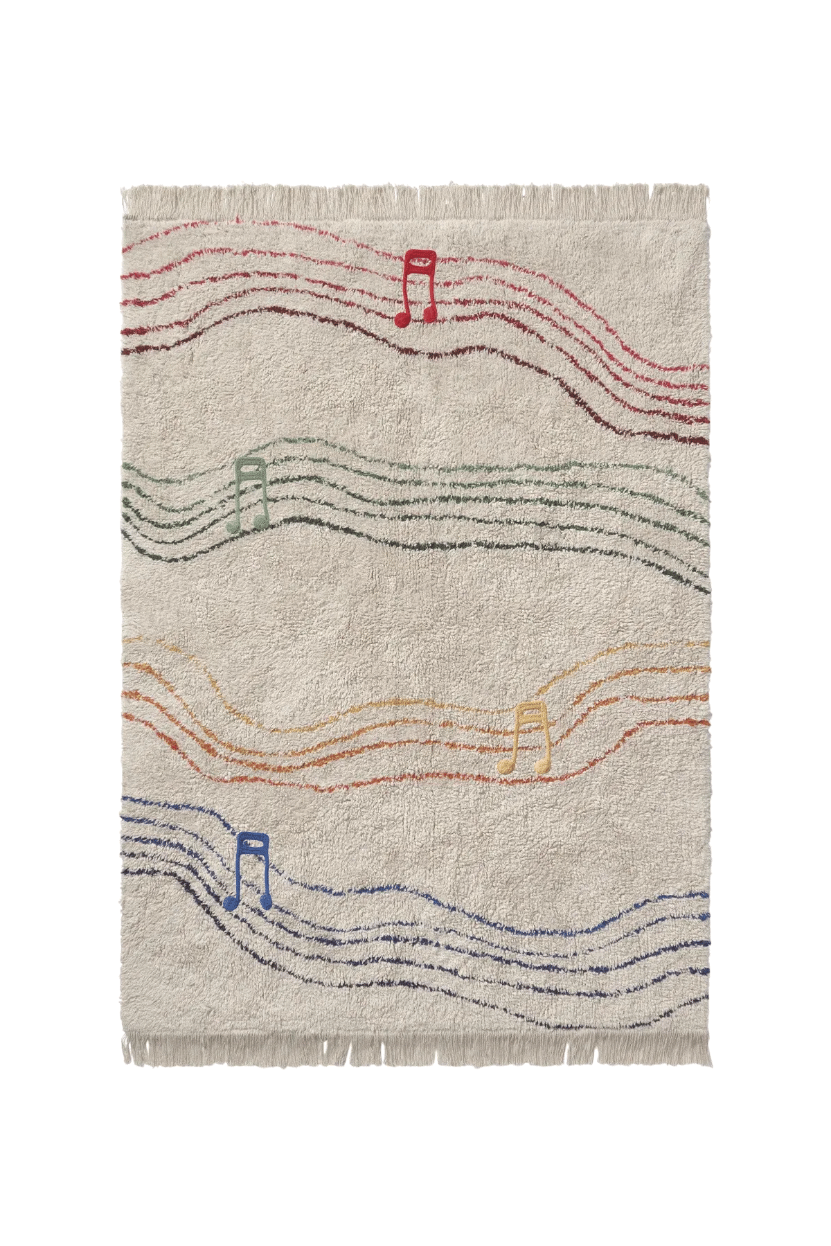 Lorena Canals Tapis lavable en coton - ABC Vintage Nude - Ø150cm