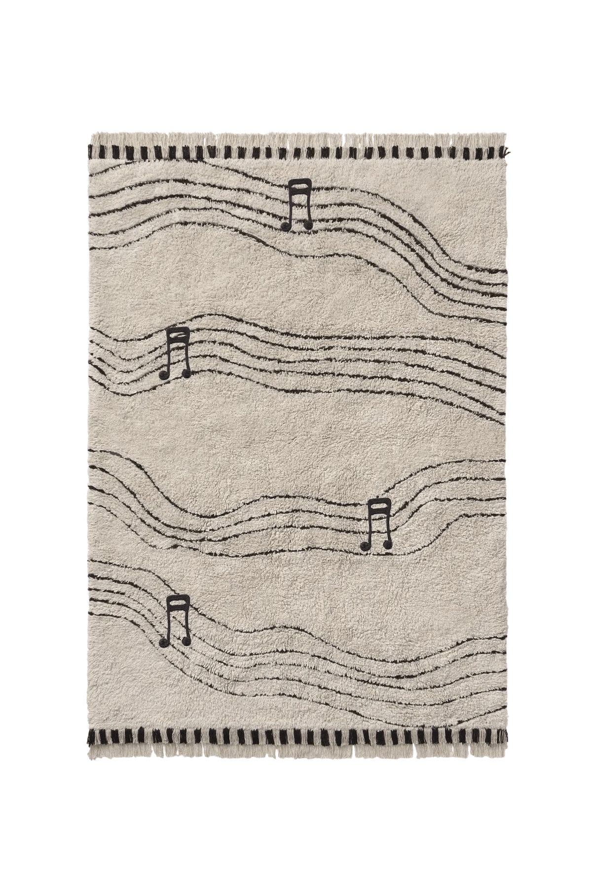 Lorena Canals Tapis lavable en coton - ABC Vintage Nude - Ø150cm