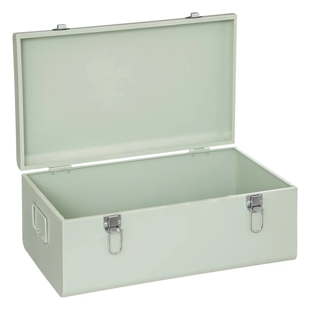 Valises en métal Atmosphera - S : 39x23x16cm / M : 47x28x19cm - Lot de 2 - Vert