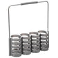 Atmosphera Cutlery set with holder - 24 pieces - Geo - Taupe