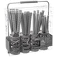 Atmosphera Cutlery set with holder - 24 pieces - Geo - Taupe