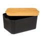 Atmosphera Box - Plastic and bamboo - Black - 6.5L