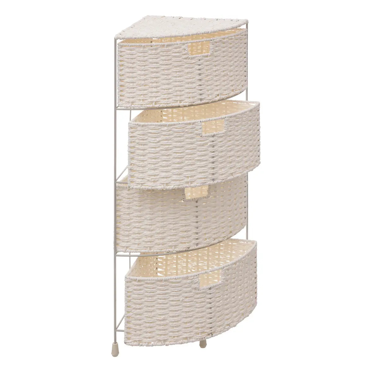 Atmosphera Rack - Bathroom rack - Corner - 4 Drawers - L35xD25xH70cm - White