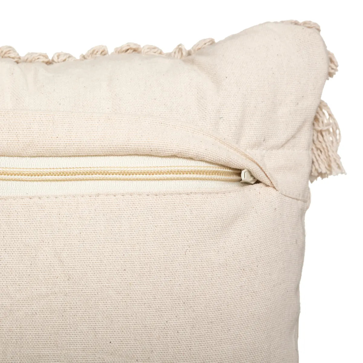 Atmosphera Coussin Dania à paillettes - 30x50cm - Beige