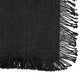 Secret de Gourmet Maha Placemat cotton with fringes - Set of 4 pieces - 45x30cm - Black