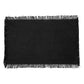 Secret de Gourmet Maha Placemat cotton with fringes - Set of 4 pieces - 45x30cm - Black