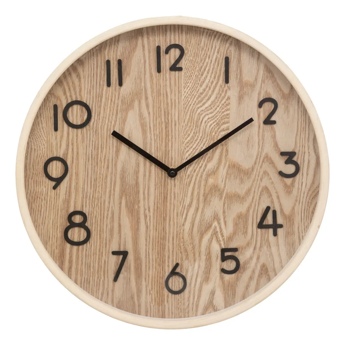 Atmosphera Ivana Horloge Murale - Bois - Plastique - Dia 38 cm