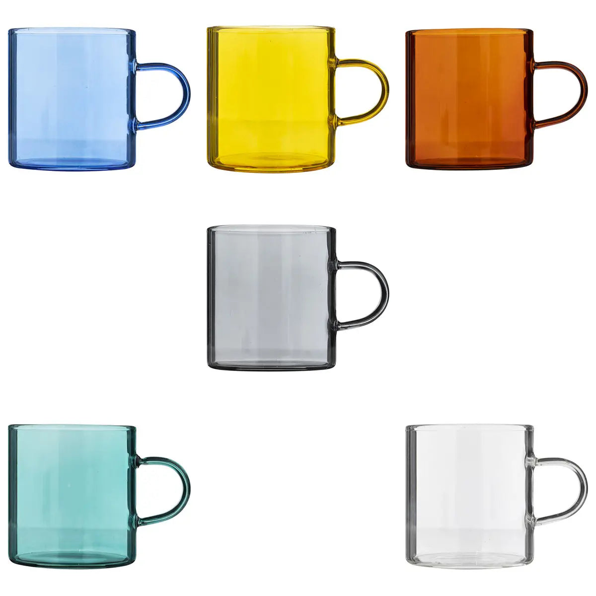 Atmosphera Coffret 6 tasses - Mia - Coloré - 10cl