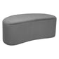 Atmosphera Velvet sofa - Malone - Dark gray - 98x51cm