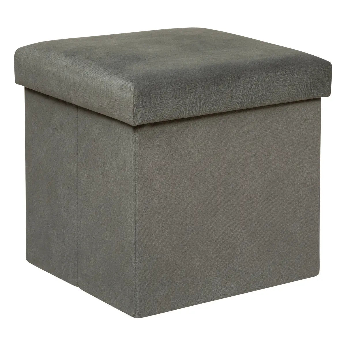 Pouf Atmosphera - Pliable - Gris - 38x38cm