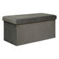 Atmosphera Pouf - Foldable - Gray - 76x38cm