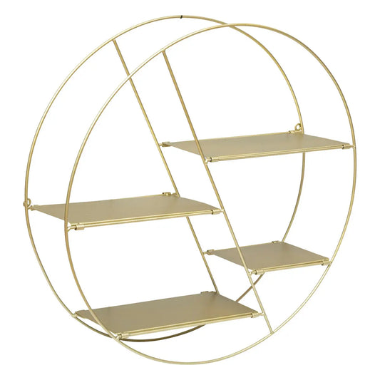 Atmosphera Wandplank - Rond - D50cm - Goud