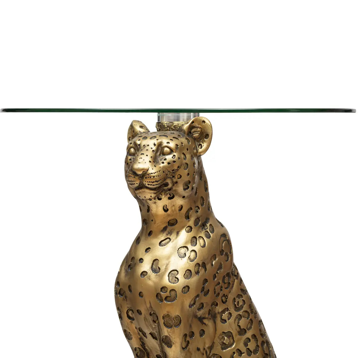 Atmosphera Side Table Leopard Ø40xH52cm