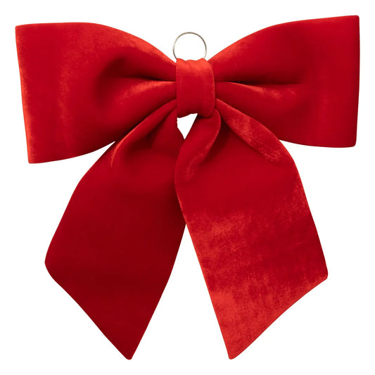 Christmas - Bow - Bows - Christmas bows - Set of 2 - Striped red with white - 40x60cm - For the Christmas tree