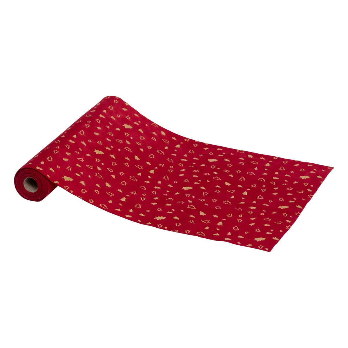 Fééric Lights and Christmas Kerst Loper - Tafelloper - 30x300cm - Rood/Goud