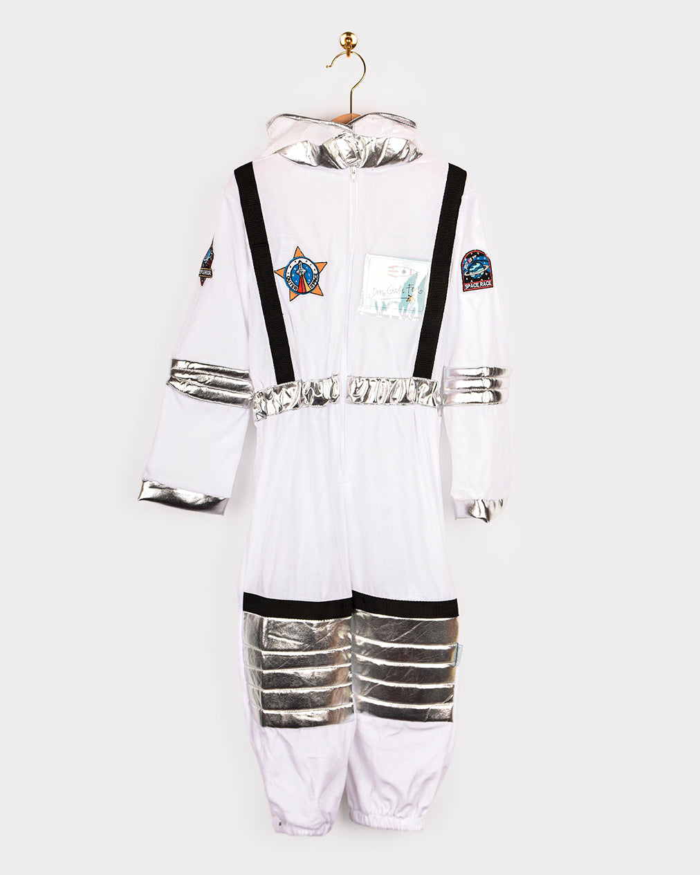 Den Goda Fen Verkleedkledij Astronaut Kostuum - 110cm - 4 jaar - Wit