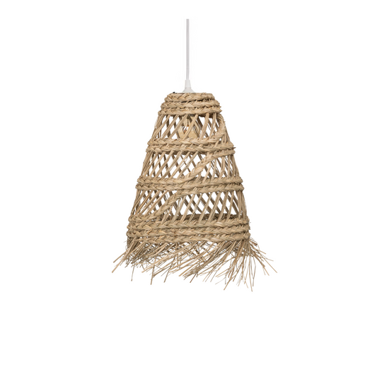 Atmosphera Hanglamp Lahys - E27, niet inbegrepen - Ø28xH48cm - Naturel witte ophanging