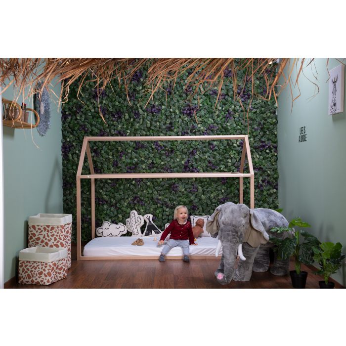 Childhome Tentbed - Bedframe huis - 90x200cm - 208x98x148cm - Naturel