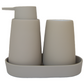 5Five Bathroom Set Cocoon - Soap pump / Cup / Bowl - Natural beige