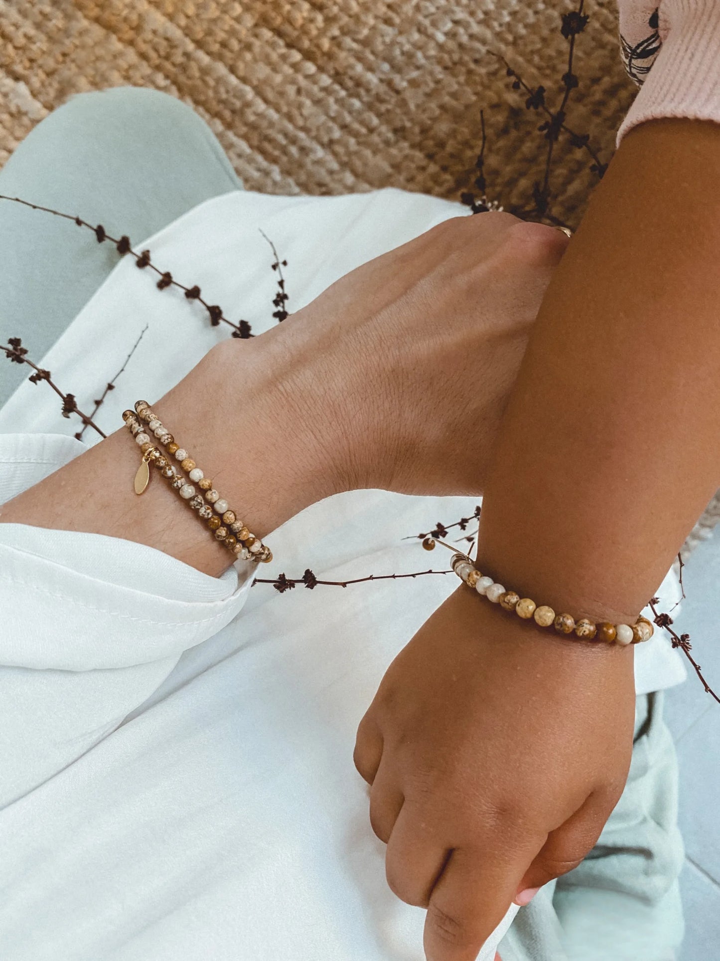 Ensemble de bracelets Mme Ertha - Collection Moi et Maman - Picture Jasper