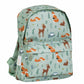 A Little Lovely Company Back to school set - Rugzak/Drinkfles RVS/4 Snackdozen/Lunchbox - Bosvriendjes