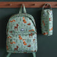 A Little Lovely Company Back to school set - Rugzak/Drinkfles RVS/4 Snackdozen/Lunchbox - Bosvriendjes